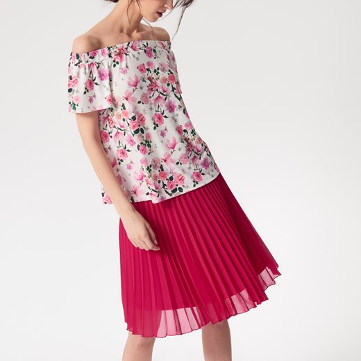 Mohito - Plisowana spódnica z szyfonu - Różowy Mohito  34 