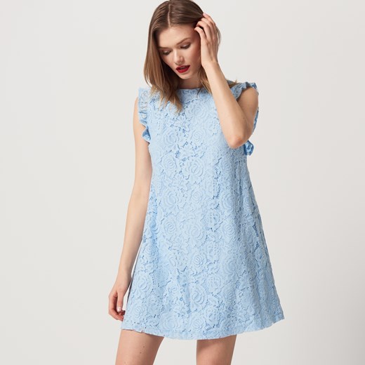 Mohito - Koronkowa sukienka - Niebieski Mohito  40 