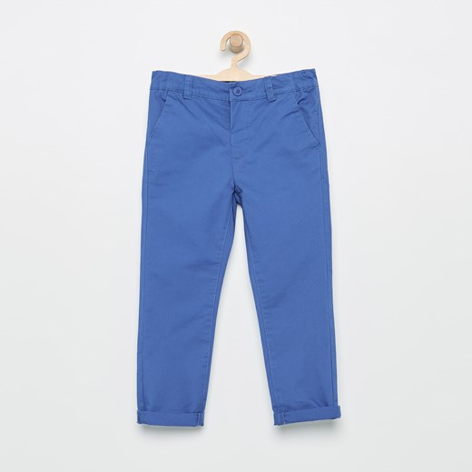 Reserved - Gładkie spodnie - Niebieski