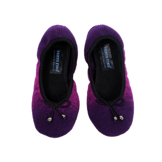 Fioletowe pantofle domowe damskie Panto Fino B-07