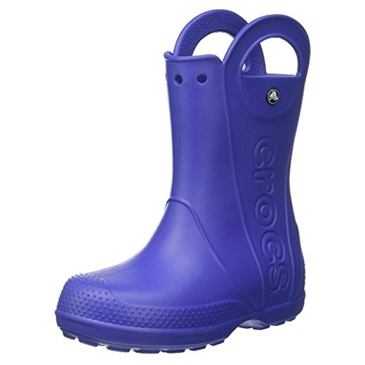 Crocs unisex dziecięce Handle IT Rain buty z elastycznej gumy kalosze -  niebieski -  34–35 EU Crocs fioletowy 34/35 Amazon