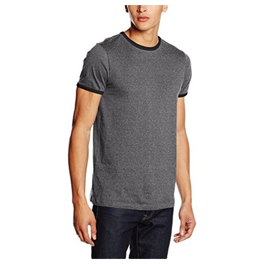 Koszula New Look Basic Ringer dla mężczyzn, kolor: szary, rozmiar: X-Small New Look szary XS Amazon