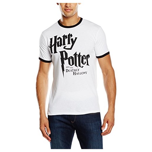 T-shirt Harry Potter dla mężczyzn, kolor: wielokolorowy, rozmiar: L bialy Harry Potter L Amazon