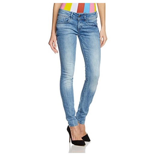 Spodnie jeansowe G-STAR Lynn Mid Skinny Wmn dla kobiet, kolor: niebieski, rozmiar: W27/L32 niebieski G-Star Raw 27W / 32L Amazon