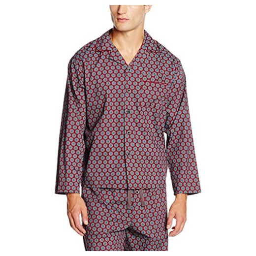 Góra piżamy cyberjammies CLARET AND BLUES dla mężczyzn, kolor: czerwony