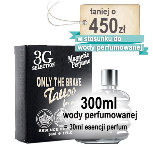 Esencja Perfum odp. Diesel Only The Brave Tattoo /30ml 3G Magnetic Perfume   esencjaperfum.pl