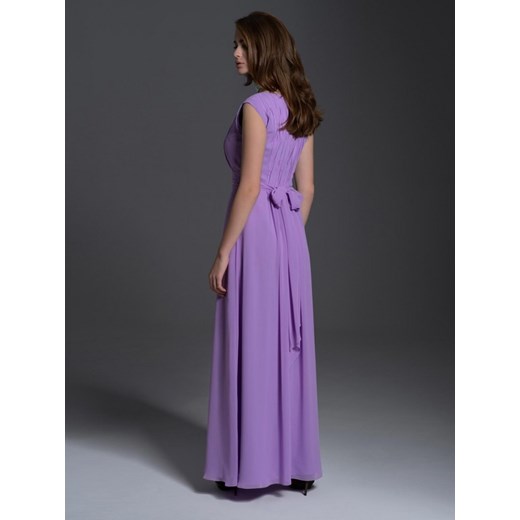 Zwiewna sukienka maxi L'AF ROEL fioletowy L’ame De Femme 42 Eye For Fashion