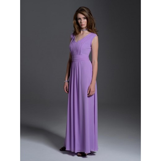 Zwiewna sukienka maxi L'AF ROEL L’ame De Femme fioletowy 44 Eye For Fashion