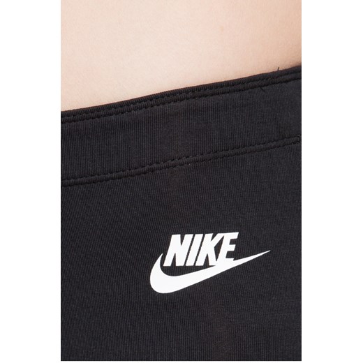 Czarne leginsy sportowe Nike Sportswear bez wzorów 