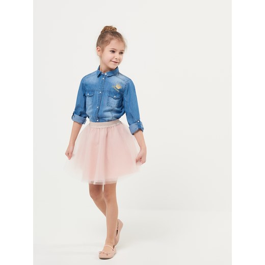 Mohito - Denimowa koszula dziewczęca little princess - Niebieski