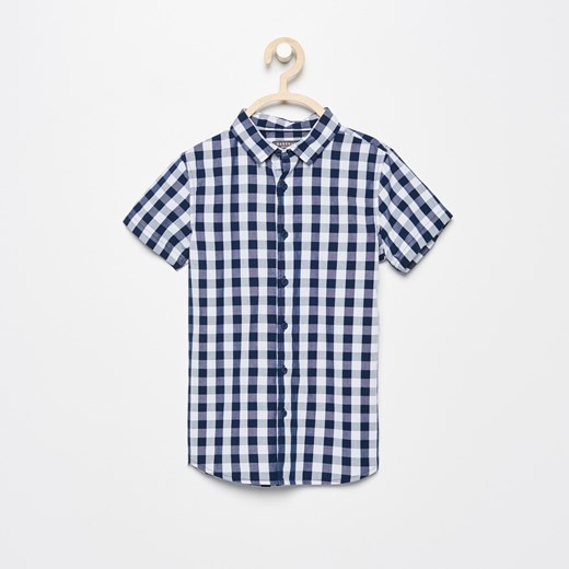 Reserved - Koszula w kratę - Granatowy Reserved niebieski 170 
