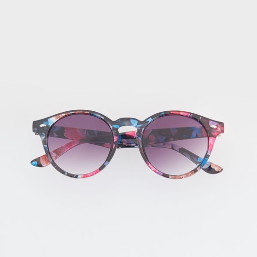Reserved - Okulary przeciwsłoneczne - Różowy Reserved fioletowy One Size 