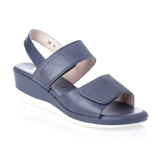NIEMIECKIE SANDAŁY Caprice 28700 Blue RZEP SKÓRA TĘGOŚĆ H Caprice niebieski 37 Calzado