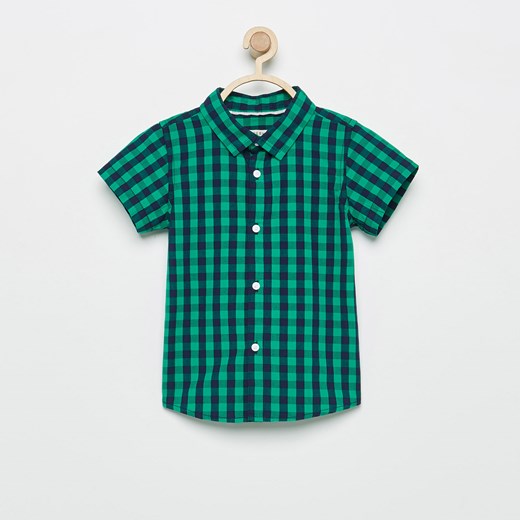 Reserved - Koszula w kratę - Zielony Reserved niebieski 74 