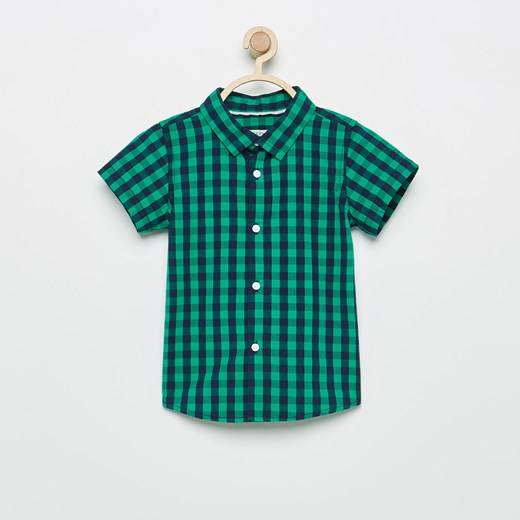 Reserved - Koszula w kratę - Zielony Reserved niebieski 86 