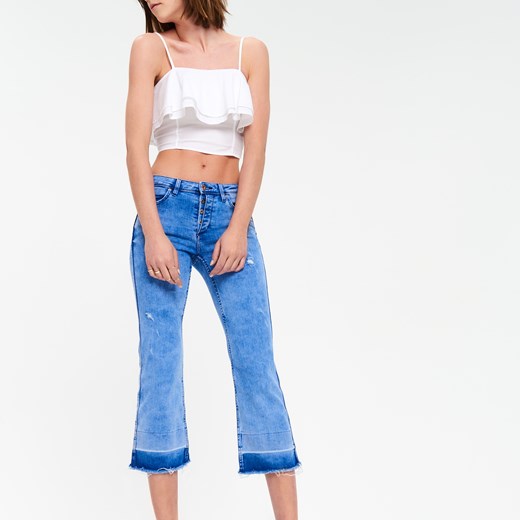 Cropp - Ladies` jeans trousers - Turkusowy Cropp  40 