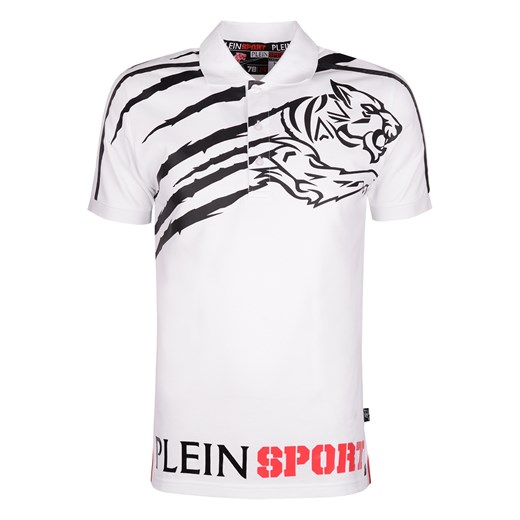 Plein Sport Koszulka Polo "Lee" bialy  M okazja ubierzsie.com 