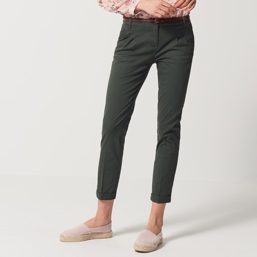 Mohito - Spodnie typu chino z eleganckim kantem - Zielony