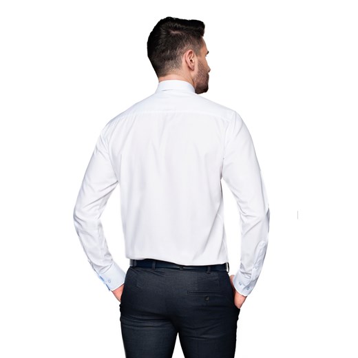 koszula bexley 2464 długi rękaw custom fit biały