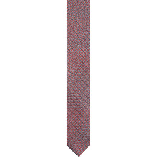 krawat platinum czerwony classic 215