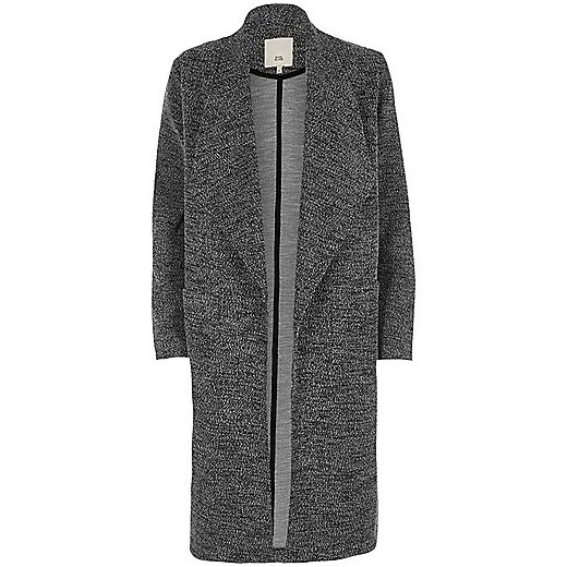 Grey tweed fallaway jacket 