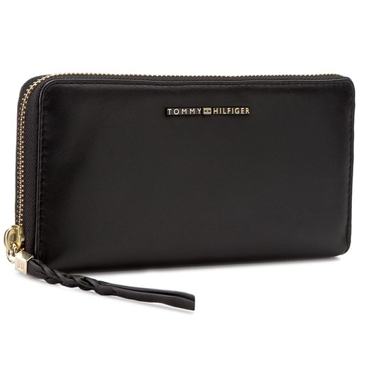 Duży Portfel Damski TOMMY HILFIGER - Basic Leather Large Ew Wallet AW0AW03729  002  Tommy Hilfiger  eobuwie.pl