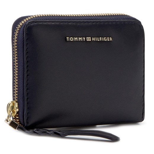 Duży Portfel Damski TOMMY HILFIGER - Leather Twist Compact Wallet AW0AW03730 413 Tommy Hilfiger   eobuwie.pl