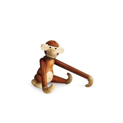Dekoracja drewniana małpa duża