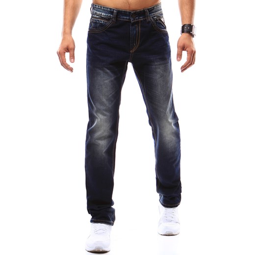 Spodnie jeansowe męskie granatowe (ux0912) Dstreet   