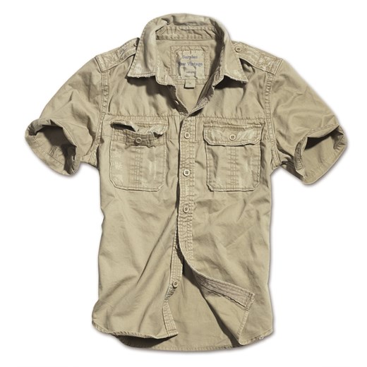 Koszula SURPLUS RAW VINTAGE SHIRT - Black (06-3590-74) bezowy Surplus / Niemcy ?Zbrojownia.pl XXL ZBROJOWNIA