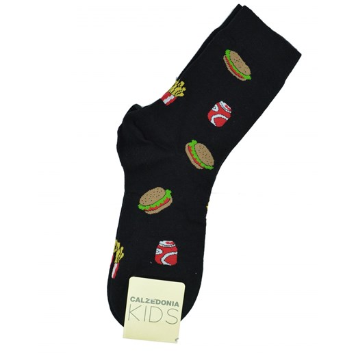 CALZEDONIA kids skarpetki hamburgery bawełna 37-39 czarny Calzedonia 38 Ciuszki u Muszki