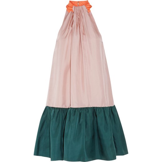 Elva color-block silk-twill halterneck dress  Roksanda  NET-A-PORTER