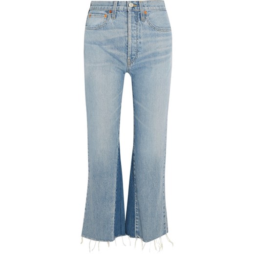 Originals cropped high-rise flared jeans  RE/DONE niebieski  NET-A-PORTER