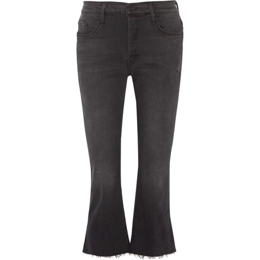 The Nomad cropped mid-rise flared jeans Mother szary  NET-A-PORTER