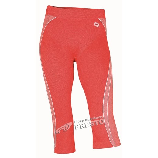 Spodnie fitness damskie 3/4 Brubeck SP00140 - czerwony 