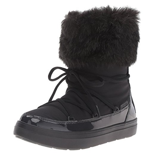 Śniegowce crocs LodgePoint Lace Boot dla kobiet, kolor: czarny