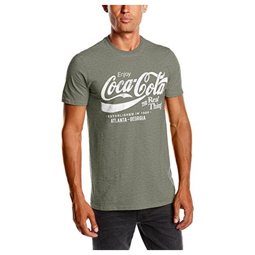 T-shirt Coca Cola dla mężczyzn, kolor: zielony Coca-Cola brazowy sprawdź dostępne rozmiary promocyjna cena Amazon 