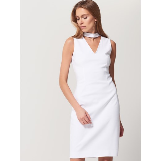 Mohito - Elegancka sukienka z chokerem - Biały Mohito bialy 38 