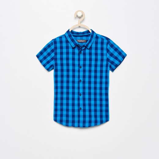 Reserved - Koszula w kratę - Turkusowy niebieski Reserved 122 