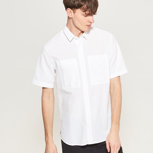 Reserved - Koszula z krótkimi rękawami - Biały Reserved  XXL 