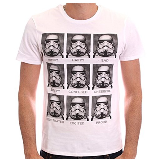Star Wars T-shirt mężczyźni, kolor: biały rozowy Star Wars sprawdź dostępne rozmiary Amazon