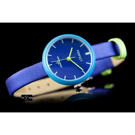 Zegarek Perfect niebieski analogowy 