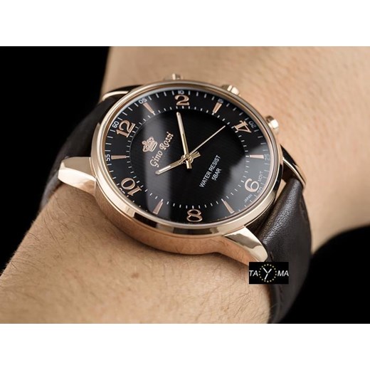 Zegarek czarny Gino Rossi analogowy 