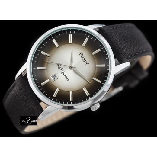 Czarny zegarek Pacific analogowy 
