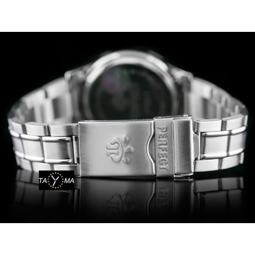 Zegarek Perfect srebrny analogowy 