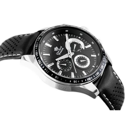 Czarny zegarek G. Rossi analogowy 