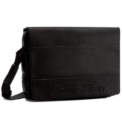 Torba na laptopa CALVIN KLEIN BLACK LABEL - Bastian Messeneger With Flap K50K502513  001 czarny Calvin Klein Black Label  eobuwie.pl