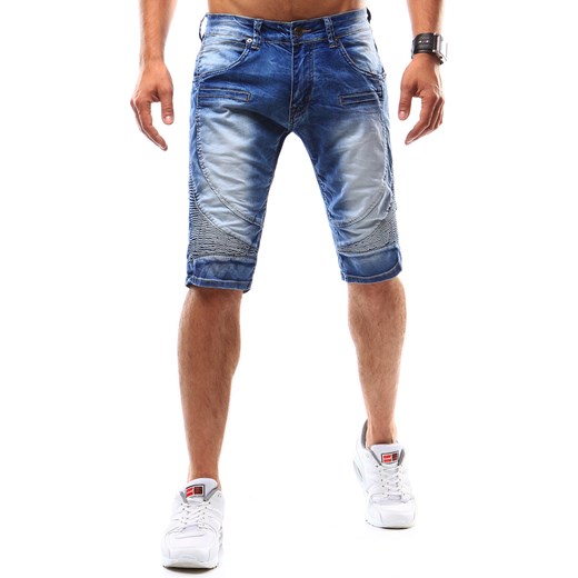 Spodenki jeansowe męskie niebieskie (sx0535) Dstreet   
