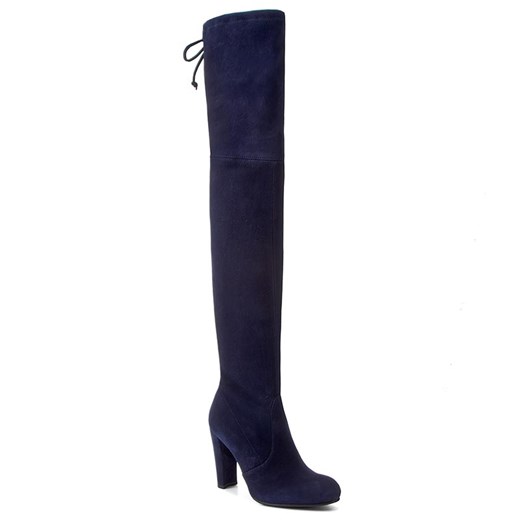 Muszkieterki STUART WEITZMAN - Highland Nice Blue Suede Stuart Weitzman czarny 37.5 eobuwie.pl