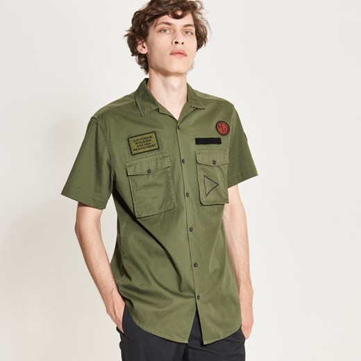 Reserved - Koszula w militarnym stylu - Zielony Reserved  L;M;XL;XXL 